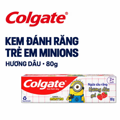 Kem Đánh Răng Trẻ Em Colgate Minions 80g - Hương Dâu