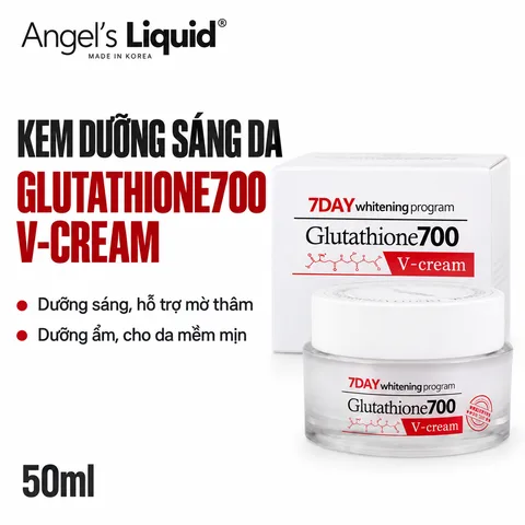 Kem Dưỡng Angel's Liquid Làm Sáng Da, Mờ Thâm 7Day Glutathione700 V-Cream 50ml