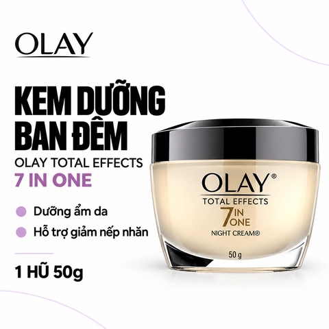 Kem Dưỡng Ngừa Lão Hóa Da Ban Đêm Olay Total Effects 7 in One Night Cream 50g