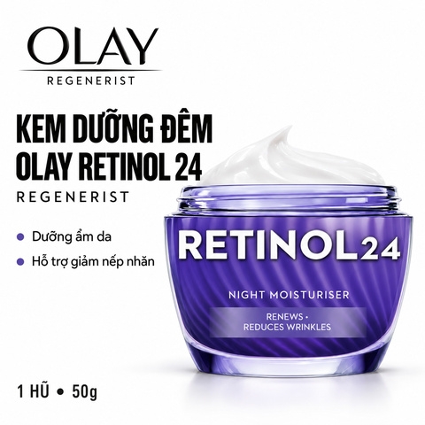 Kem Dưỡng Đêm Chống Lão Hoá Olay Regenerist Retinol 24 Night Moisturiser 50g