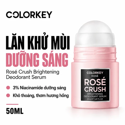 Lăn Khử Mùi Colorkey Rose Rosé Crush Brightening Deodorant Serum 50ml