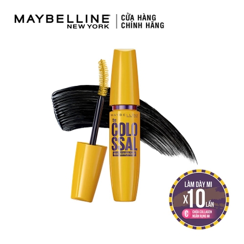 Mascara Maybelline Colossal Waterproof Black 10X 9.2ml