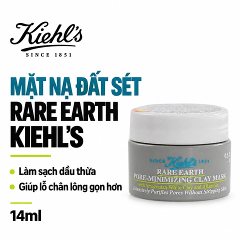 Mặt Nạ Đất Sét Kiehl’s Rare Earth Pore Minimizing Clay Mask 14ml (Nhập Khẩu)