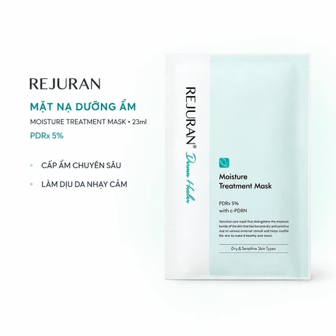Mặt Nạ Dưỡng Ẩm Phục Hồi Cho Da Nhạy Cảm Rejujan Moisture Treatment Mask PDRx 5% 23ml