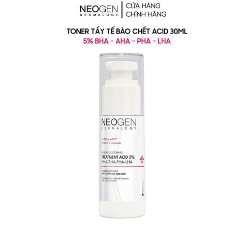 Toner Neogen Tẩy Tế Bào Chết PHA - AHA - LHA - BHA Dermalogy Treatment Acid 5%