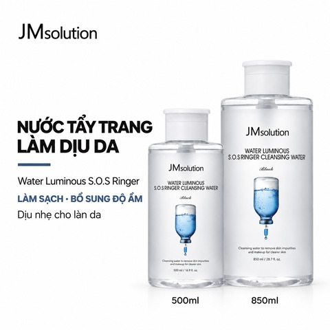 Nước Tẩy Trang JMSolution Làm Dịu Da Water Luminous S.O.S Ringer Cleansing Water