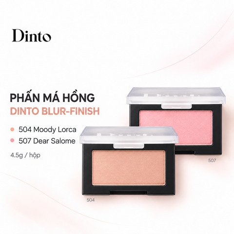 Phấn Má Hồng Thuần Chay Dinto Blur-Finish All That Moments Blusher 4.5g