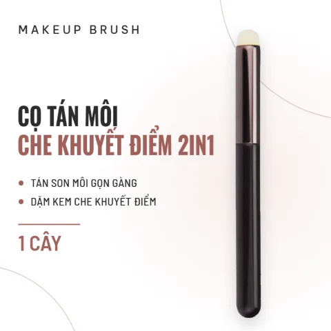 Cọ Tán Môi - Che Khuyết Điểm 2In1