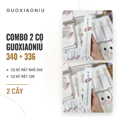 Combo 2 Cọ Guoxiaoniu Cọ Kẻ Mắt Nhỏ 340 & Cọ Kẻ Mắt 336