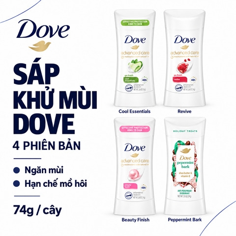 Lăn Khử Mùi Nữ Dạng Sáp Dove Advanced Care Go Fresh 48h