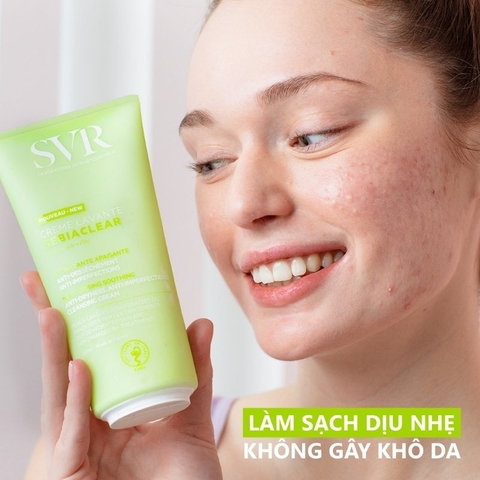 Kem Rửa Mặt SVR Cho Da Dầu Sebiaclear Creme Lavante 200ml (Nhập Khẩu) (Mẫu Mới)