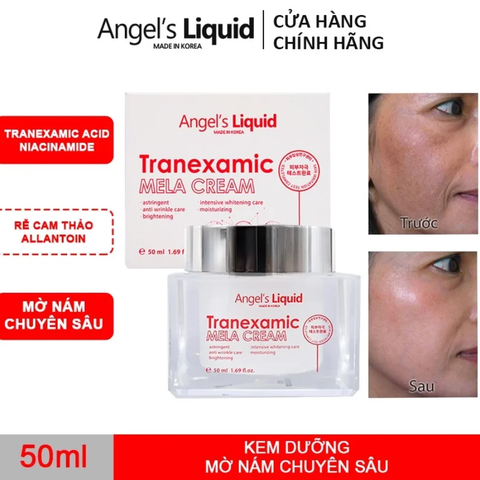 Kem Dưỡng Angel's Liquid Hỗ Trợ Mờ Nám Tranexamic Mela Cream 50ml (Trắng)