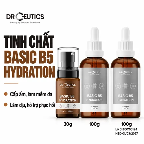 Tinh Chất Cấp Ẩm Phục Hồi Da DrCeutics Basic B5 Hydration