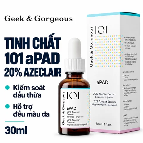 Tinh Chất Geek & Gorgeous 101 aPAD 20% Azeclair 30ml