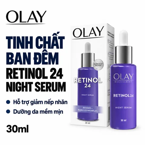 Tinh Chất Ngừa Lão Hoá Chiết Xuất Olay Retinol Regenerist Retinol 24 Night 30ml (Mẫu Mới)