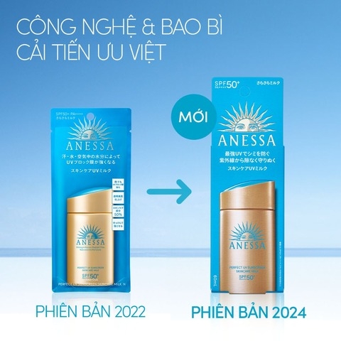 Sữa Chống Nắng Anessa Perfect UV Sunscreen Skincare Milk (Mẫu Mới 2024)