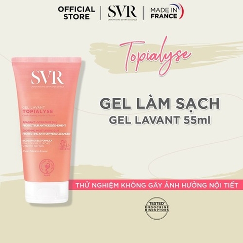 Gel Rửa Mặt Dành Cho Da Khô Và Da Nhạy Cảm SVR Gel Lavant Topialyse (Nhập Khẩu)