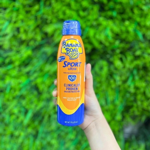 Xịt Chống Nắng Banana Boat Sport Ultra Clinically Proven SPF65+ 170g