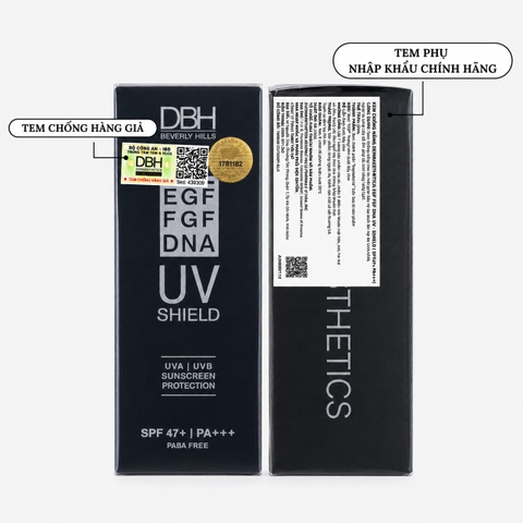 Kem Chống Nắng DBH DermaEsthetics EGF UV Shield Regulating Care SPF47 60ml (Nhập Khẩu)