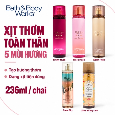 Xịt Thơm Toàn Thân Bath & Body Works 236ml