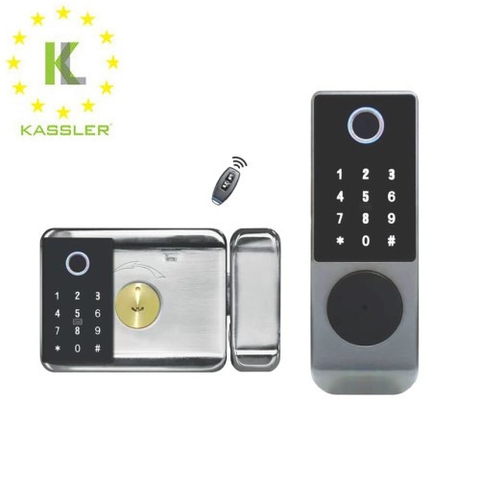 Khóa cổng vân tay 2 chiều Kassler KL-579 I App bluetooth