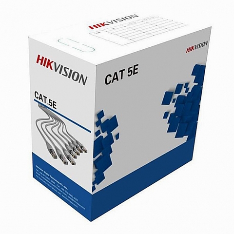 Cáp mạng chuyên dụng  CAT5 Hikvision 8 Lõi đồng nguyên chất 99.95% DS-1LN5EU-SC0