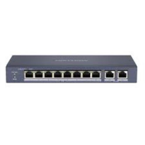 Switch mạng 8 cổng PoE, 2 cổng uplink 10/100/1000 Mbps DS-3E0310P-E/M