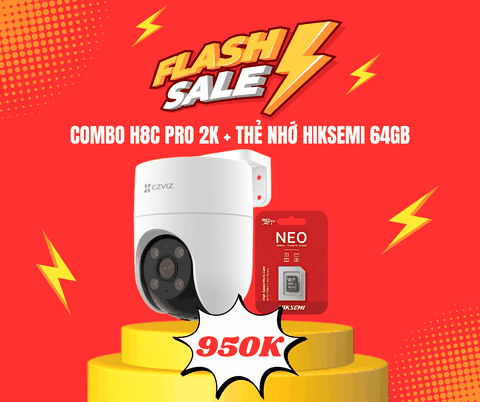 COMBO H8C 2K3MP + THẺ NHỚ 64GB HIKSEMI (HÀNG MỚI 100%)