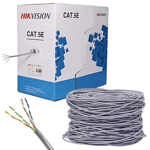Cáp mạng chuyên dụng  CAT5 Hikvision 8 Lõi đồng nguyên chất 99.97% DS-1LN5E-E/E