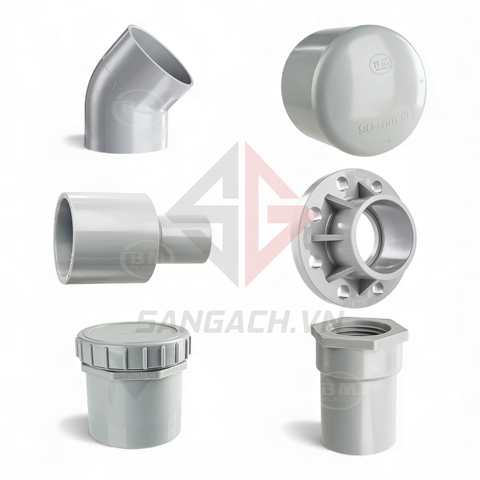 Phụ tùng PVC-U Bình Minh hệ Mét