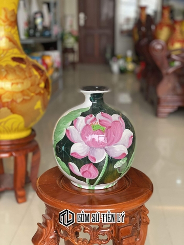 Bình trang trí hút lộc gốm độc đáo-BGD16