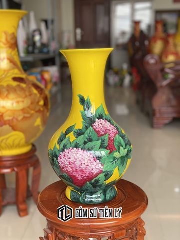 Bình gốm 3d dáng cao-BGD22
