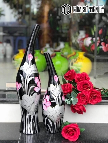 Set decor trang trí bình hoa cao cấp-BTD15