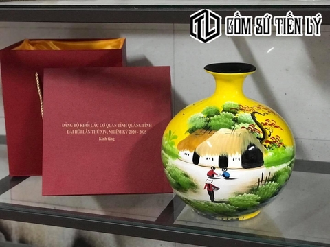 Bình hoa cao cấp quà tặng Cơ Quan-GQT02