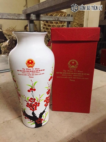 Bình gốm Bát Tràng đẹp-GQT19