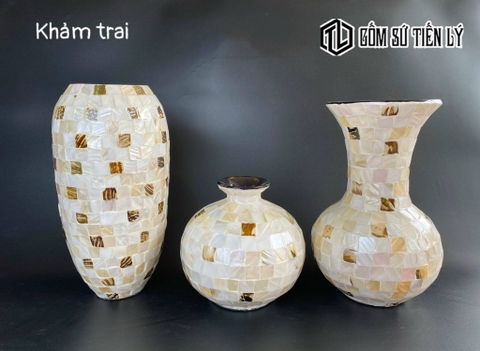 Bình hoa cao cấp khảm trai-TLC02