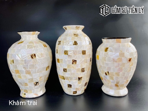 Bình khảm Bát Tràng đẹp-TLC12