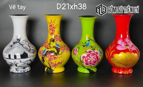 Bình hoa sơn mài dáng tỏi-TLM32