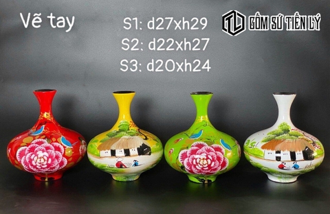 Bình sơn mài hút lộc giá tốt-TLM44