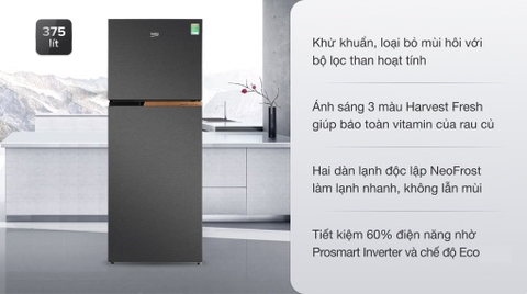 Tủ lạnh Beko inverter 409 lít RDNT401I50VDS