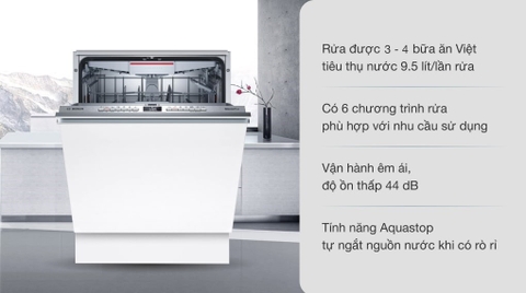 Máy rửa chén âm tủ Bosch SMV4ECX14E