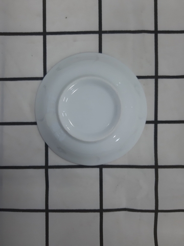 Đĩa muối (tròn) Trắng