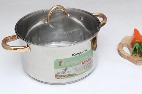 Nồi inox 3 đáy 28 cm Kangaroo KG590
