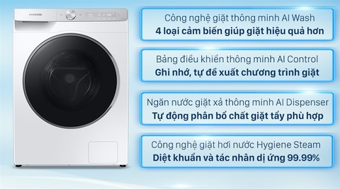 Máy giặt cửa ngang Samsung Inverter 10kg WW10TP44DSH/SV