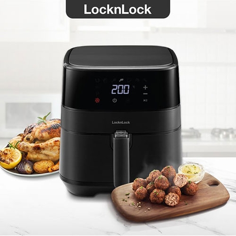 Nồi chiên không dầu Lock&Lock EJF284BLK 5.5 lít