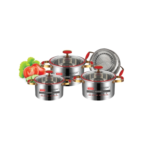 BỘ NỒI INOX HASUKA HSK-BN386