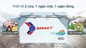 Tủ đông Sanaky 280 lít 1 ngăn đông, 1 ngăn mát TD VH4099W2KD