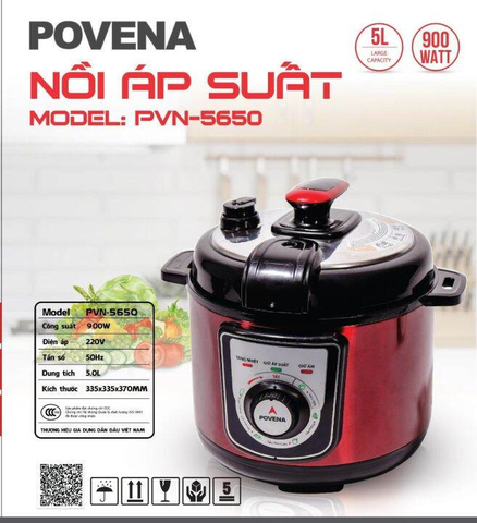 Nồi áp suất điện Povena 5L PVN-5650