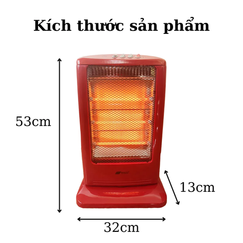 Máy Sưởi Hồng Ngoại 3 Bóng Besuto BST-7329
