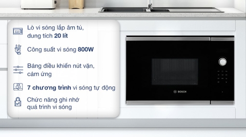 Lò vi sóng âm Bosch BFL523MS0B